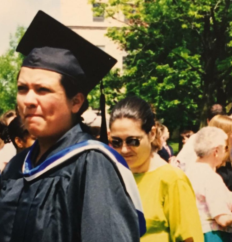 My aunt and I. Graduation 1999.
